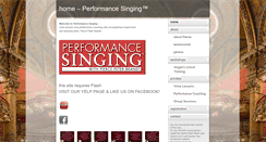 Desktop Screenshot of performancesinging.com